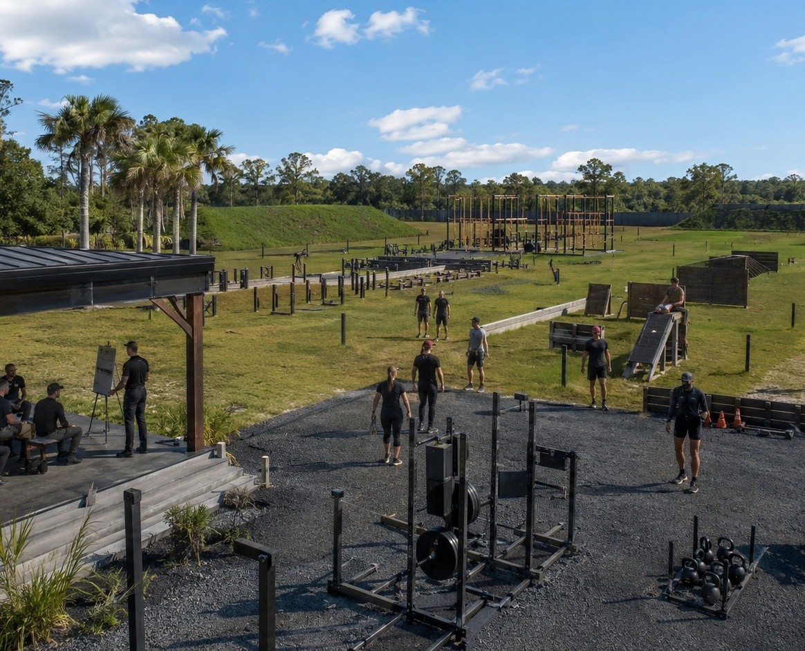 Open-air premium training environment